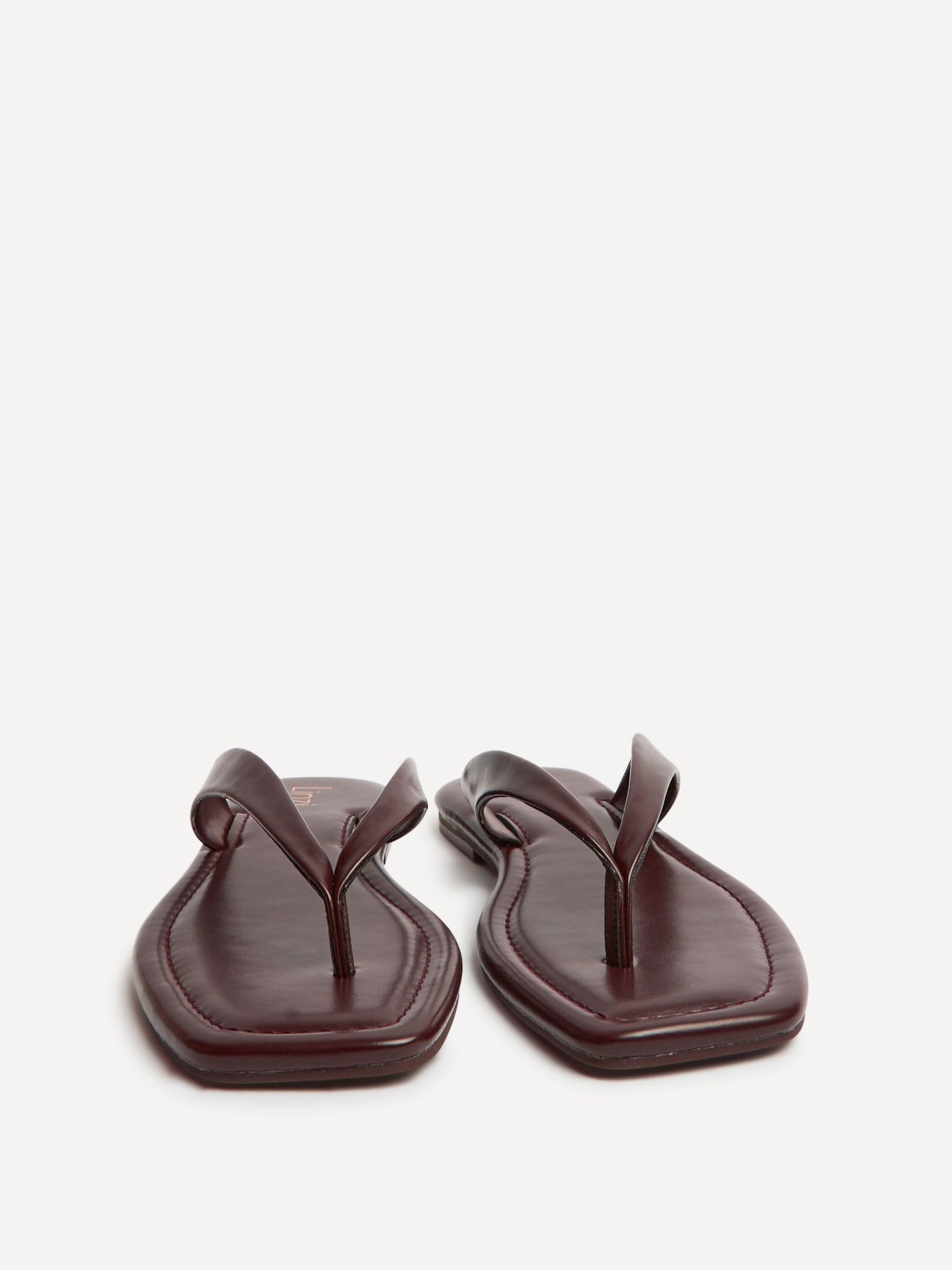 Element Burgundy Toe Post Flat Sandals