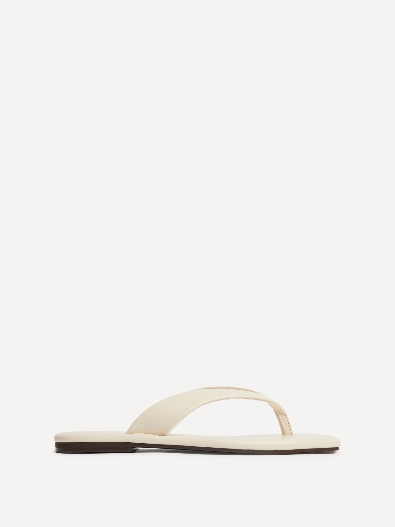 Element Ivory Toe Post Flat Sandals