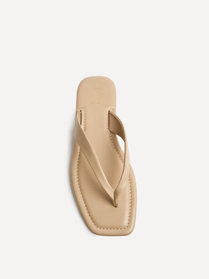 Element Taupe Toe Post Flat Sandals