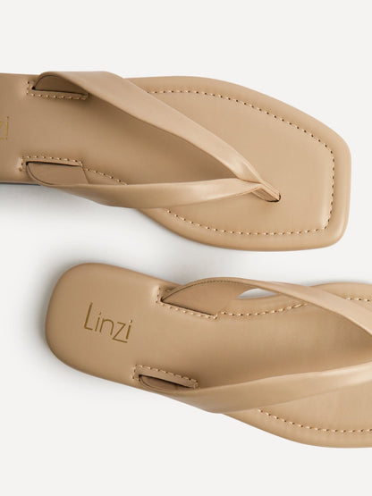 Element Taupe Toe Post Flat Sandals
