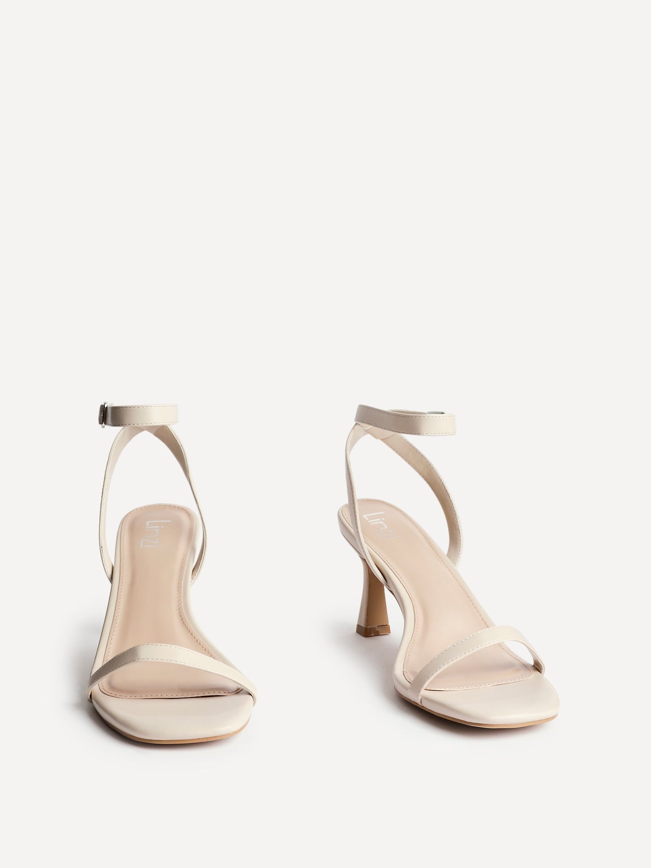 Elevate Nude Faux Leather Barely There Heels