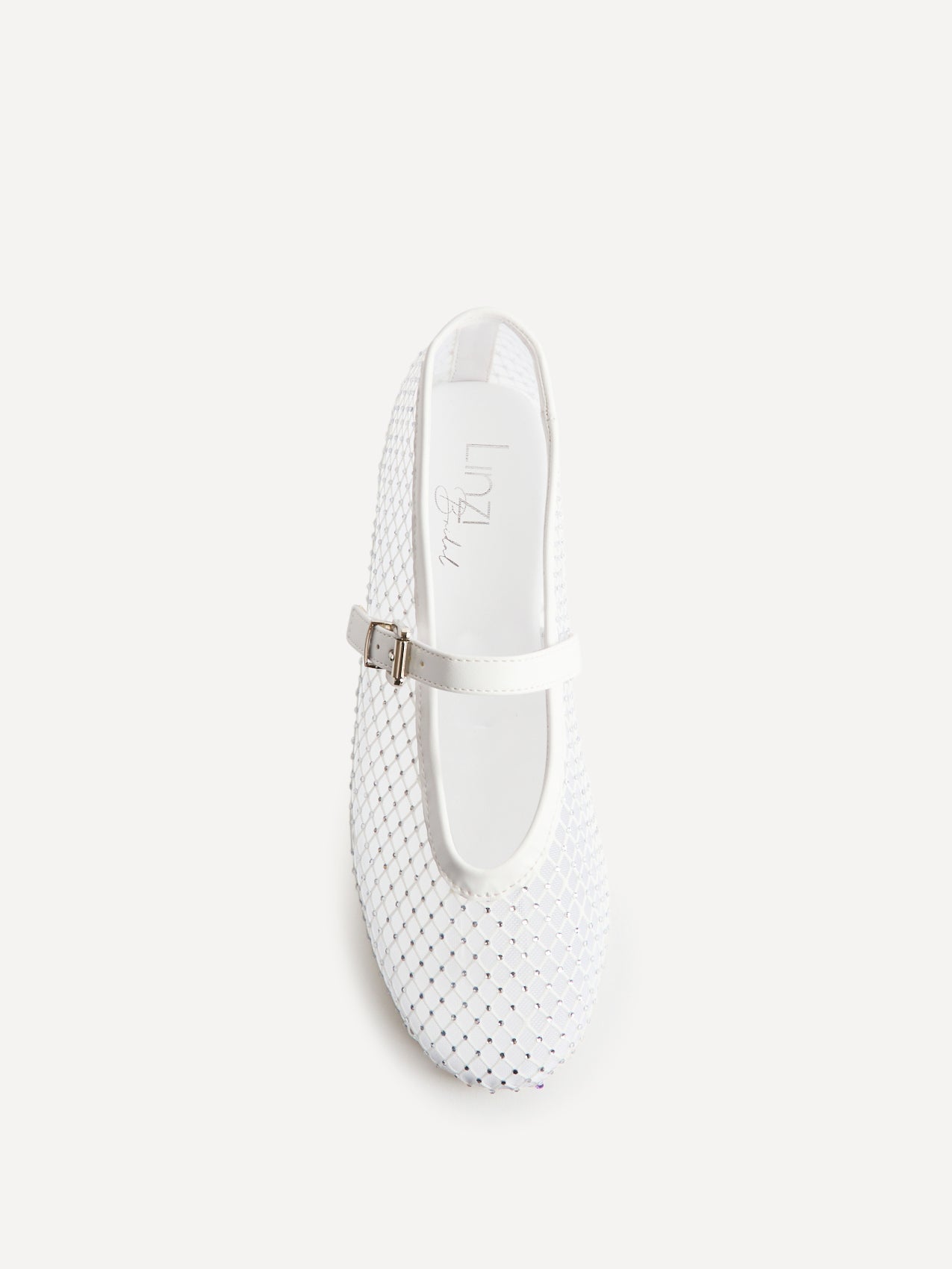 Elise Bridal Diamante Mesh Mary Jane Pumps