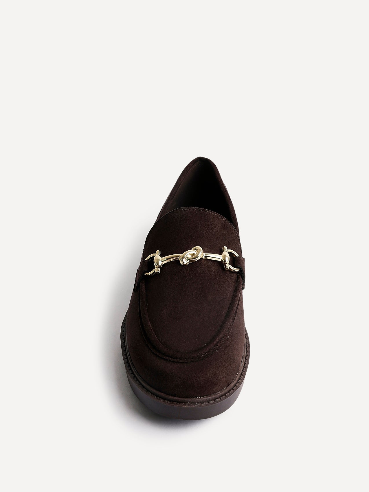 Elite Brown Faux Leather Loafers