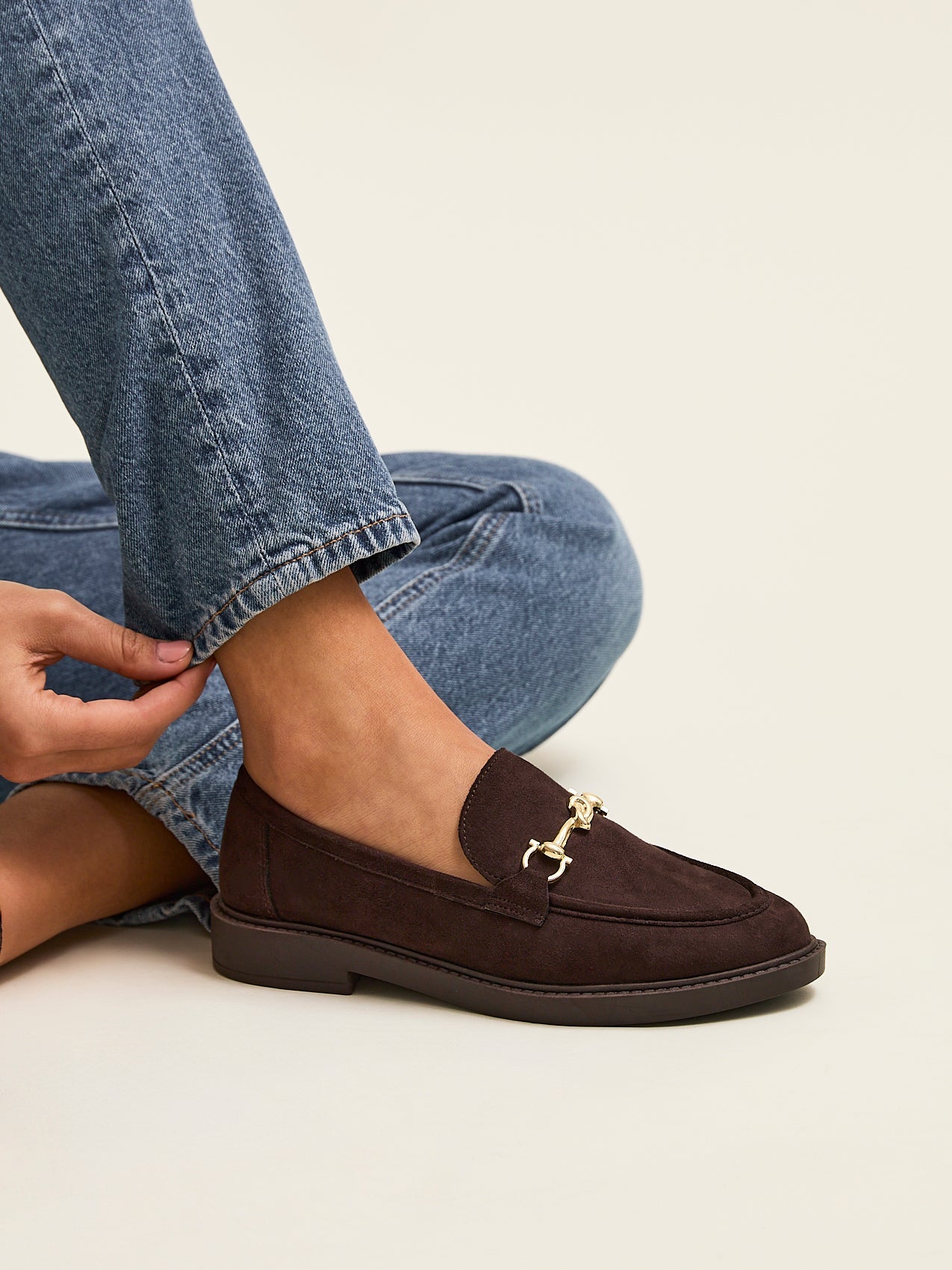 Elite Brown Faux Leather Loafers