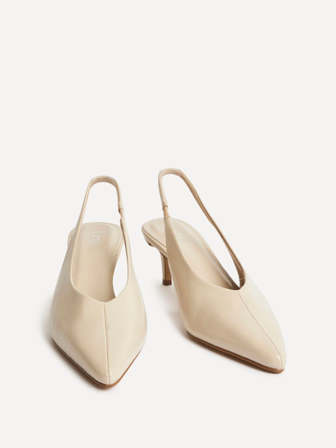 Eliza Taupe Faux Leather Court Heels