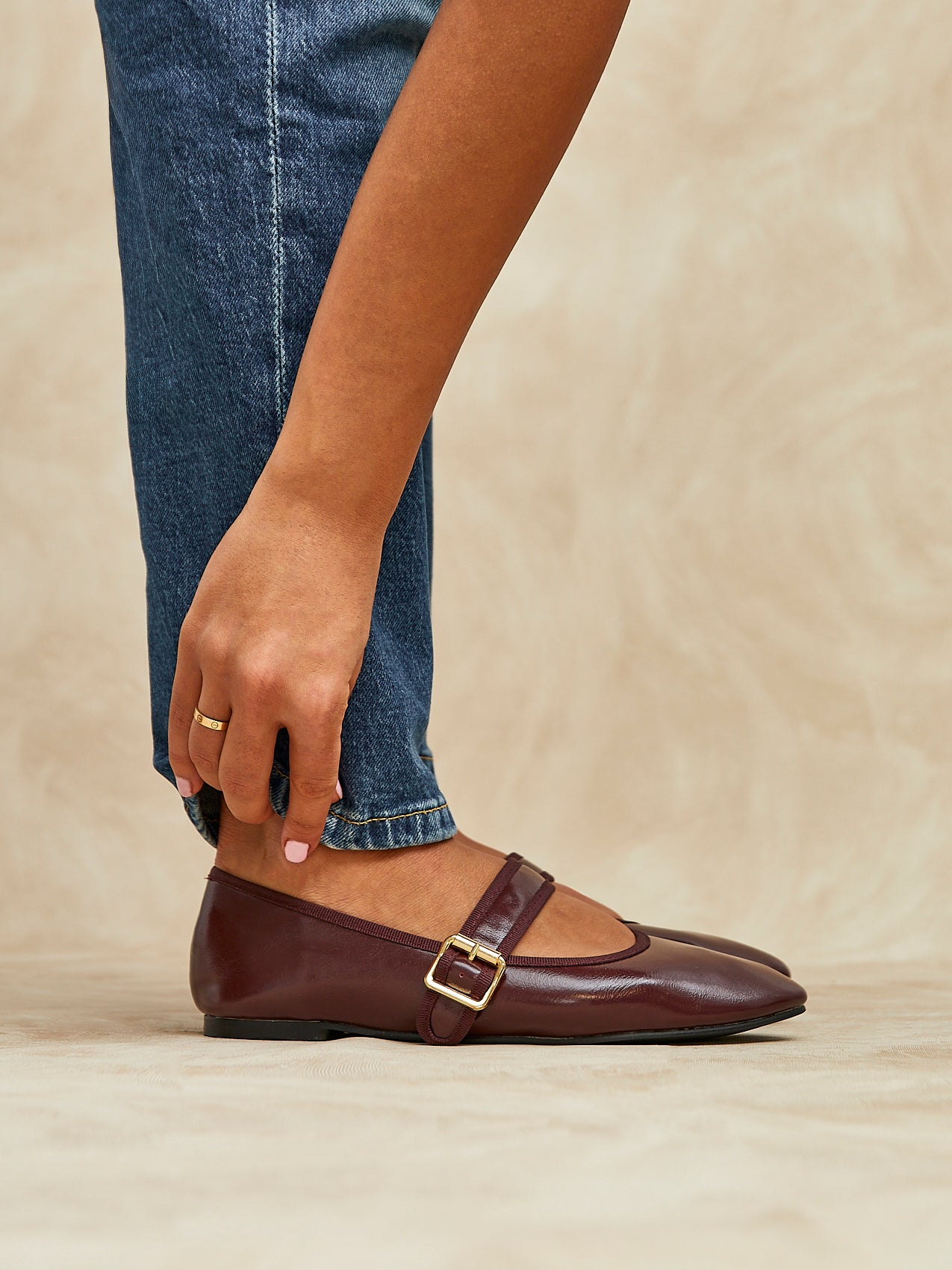 Emerson Burgundy Mary Jane Pumps