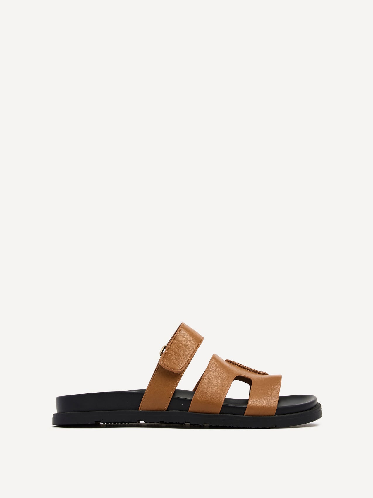 Emmy Tan Faux Leather Sandals