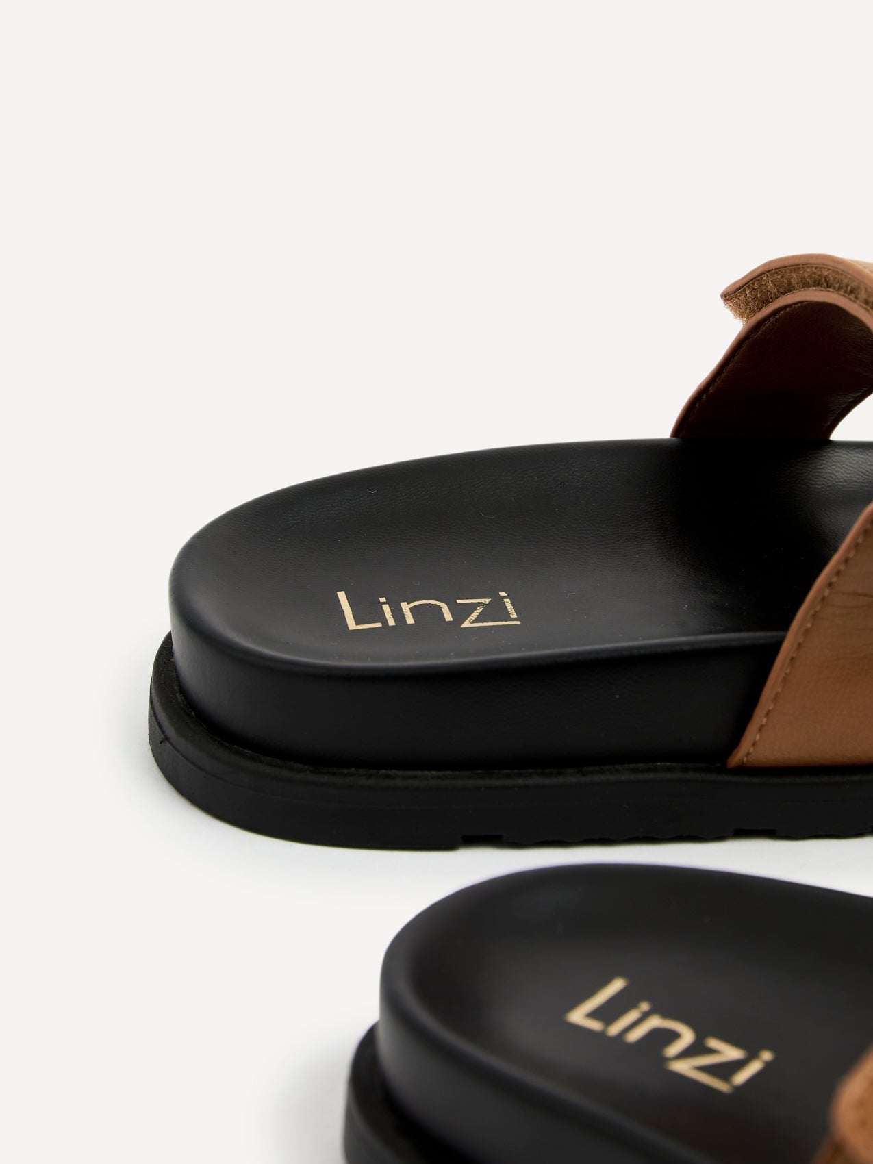 Emmy Tan Faux Leather Sandals