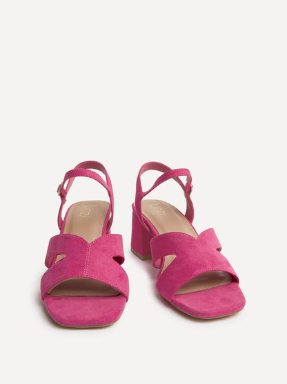 Empire Wide Fit Fuchsia Block Heels