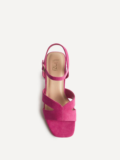 Empire Wide Fit Fuchsia Block Heels