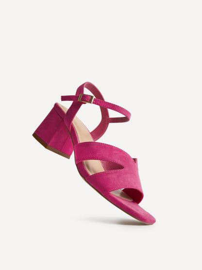 Empire Wide Fit Fuchsia Block Heels
