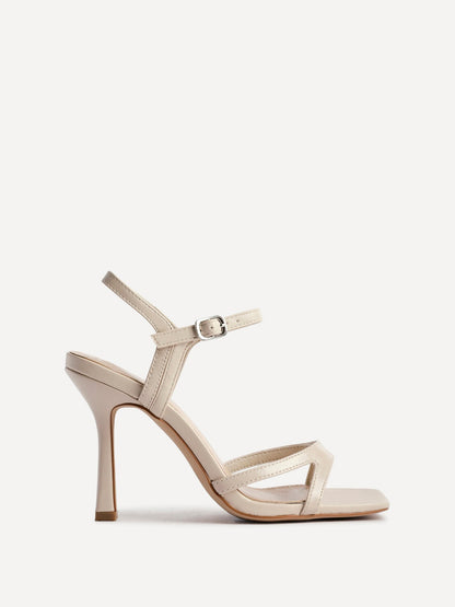 Empress Nude Faux Leather Heels