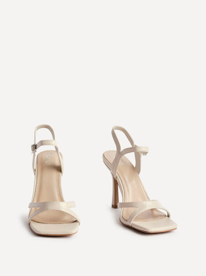 Empress Nude Faux Leather Heels