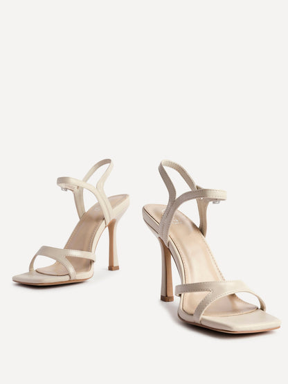 Empress Nude Faux Leather Heels