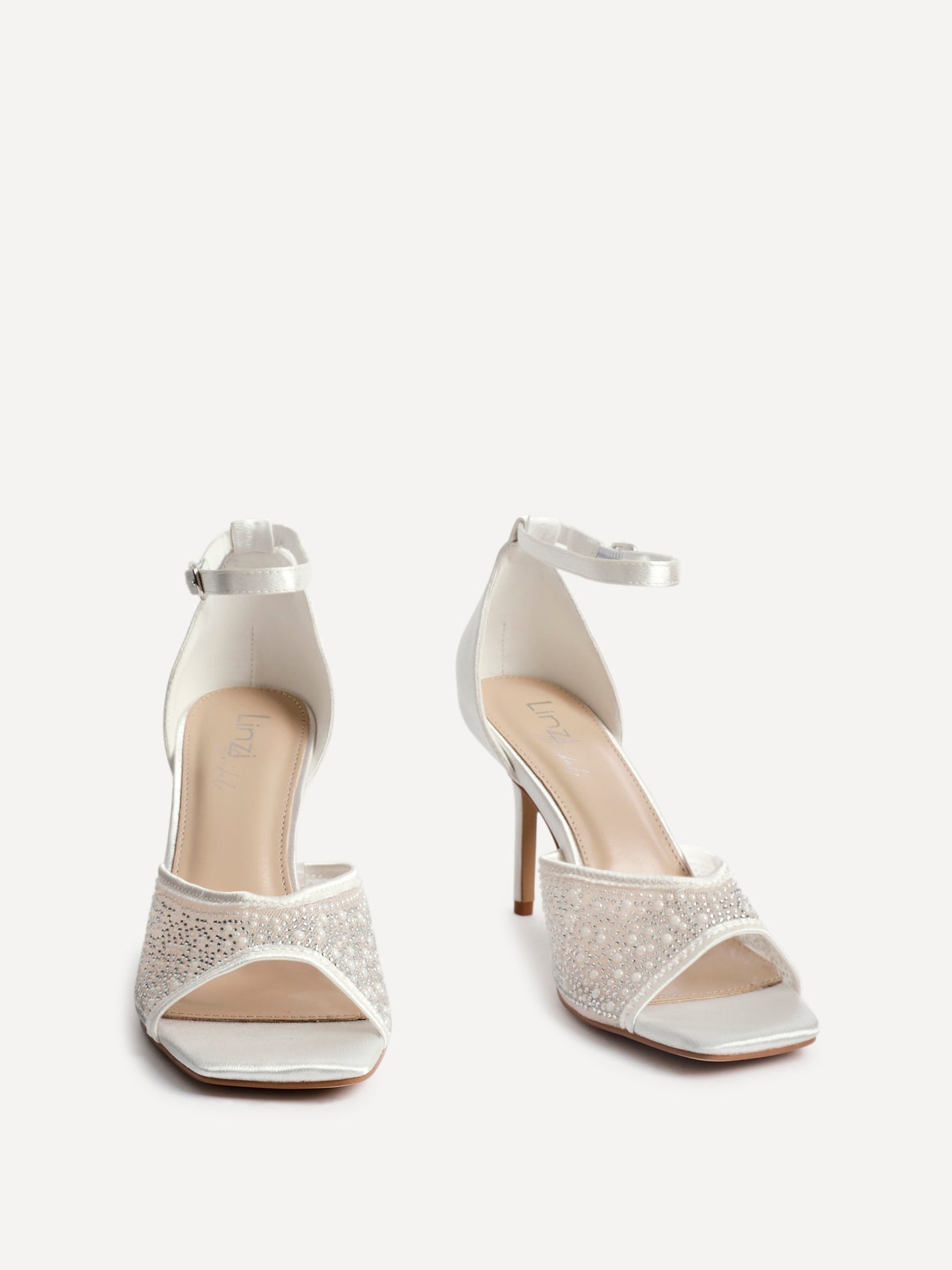 Encanta Bridal Ivory Diamante Heels