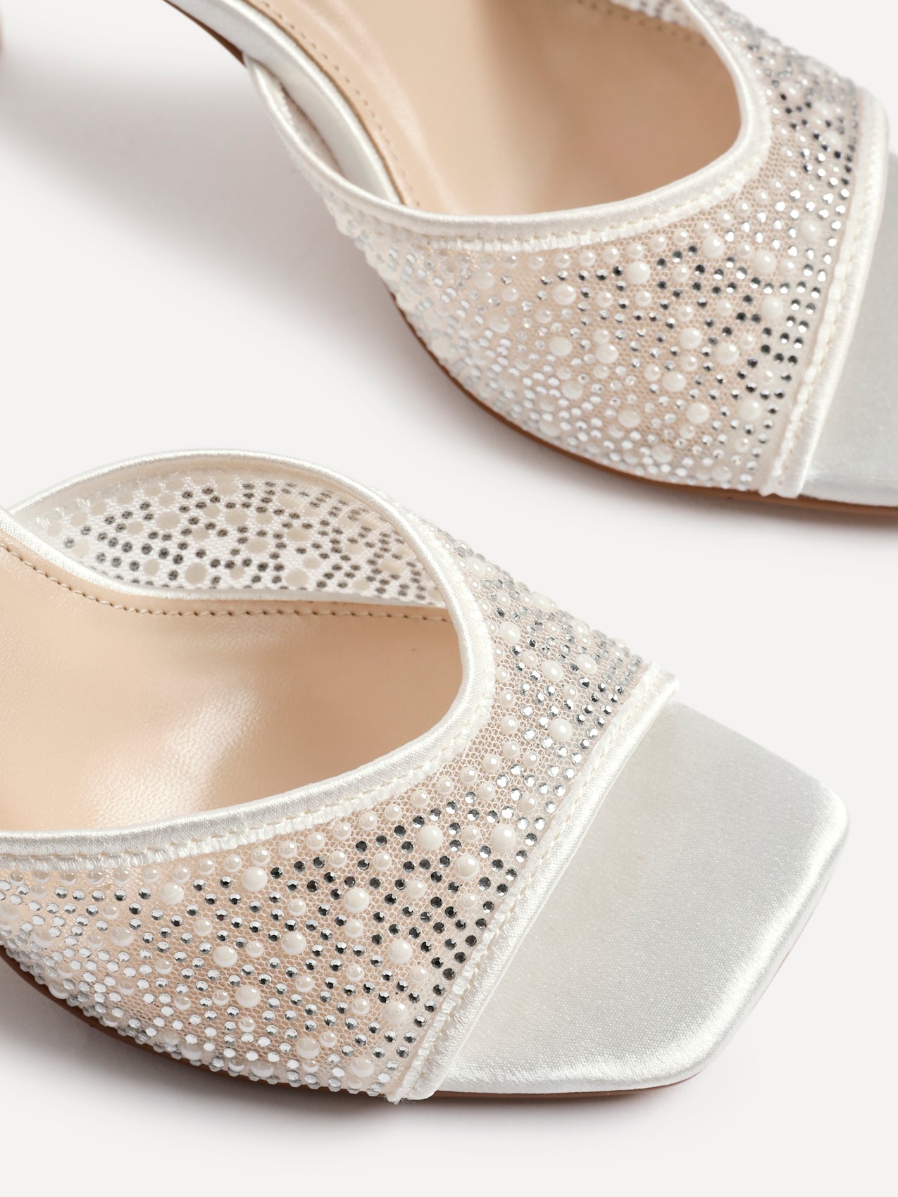 Encanta Bridal Ivory Diamante Heels
