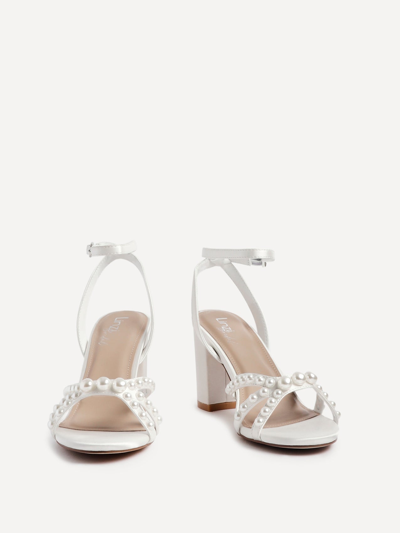 Enchanted Bridal Ivory Pearl Heeled Sandals