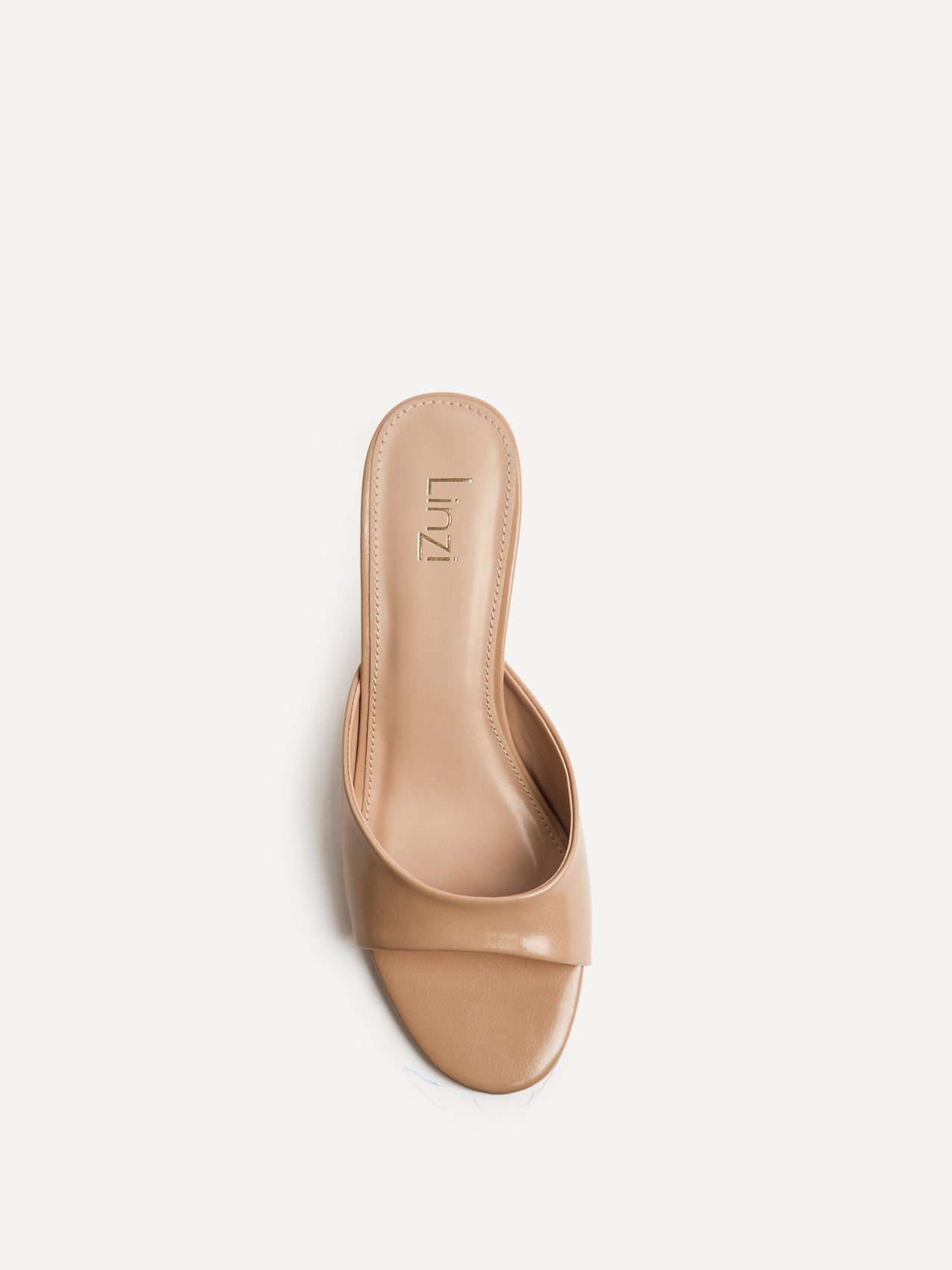 Erin Mocha Faux Leather Mule Heels