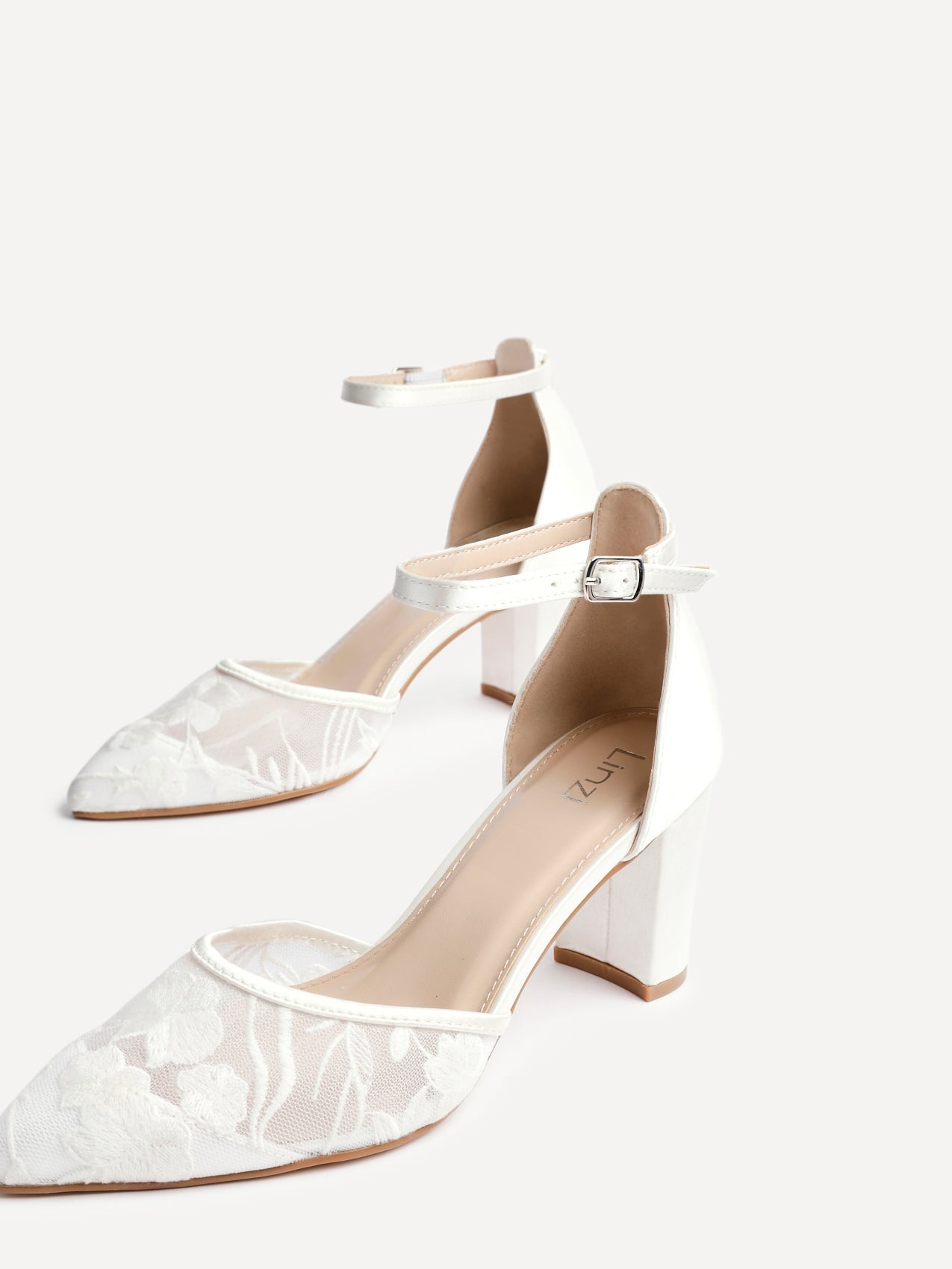 Essence Bridal Lace Court Heels