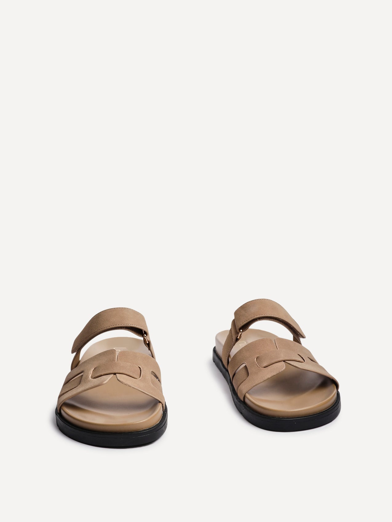 Essential Taupe Faux Suede Sandals