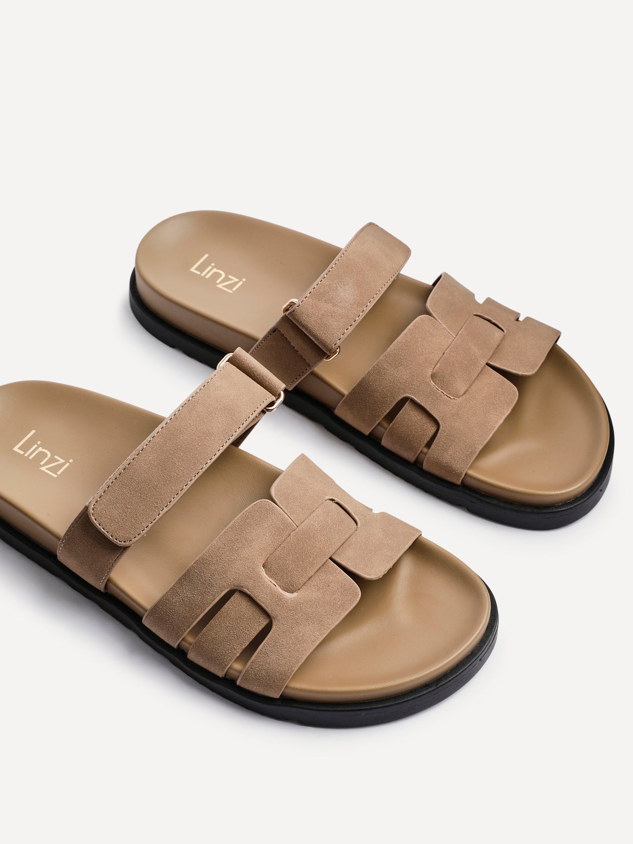 Essential Taupe Faux Suede Sandals