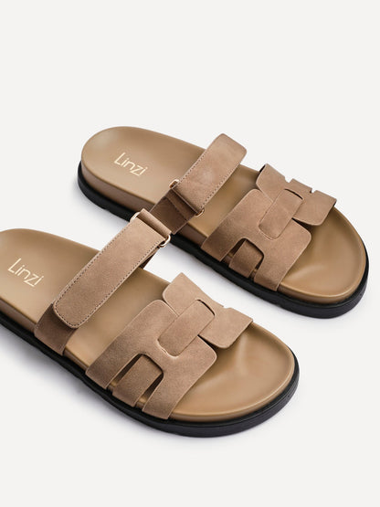 Essential Taupe Faux Suede Sandals