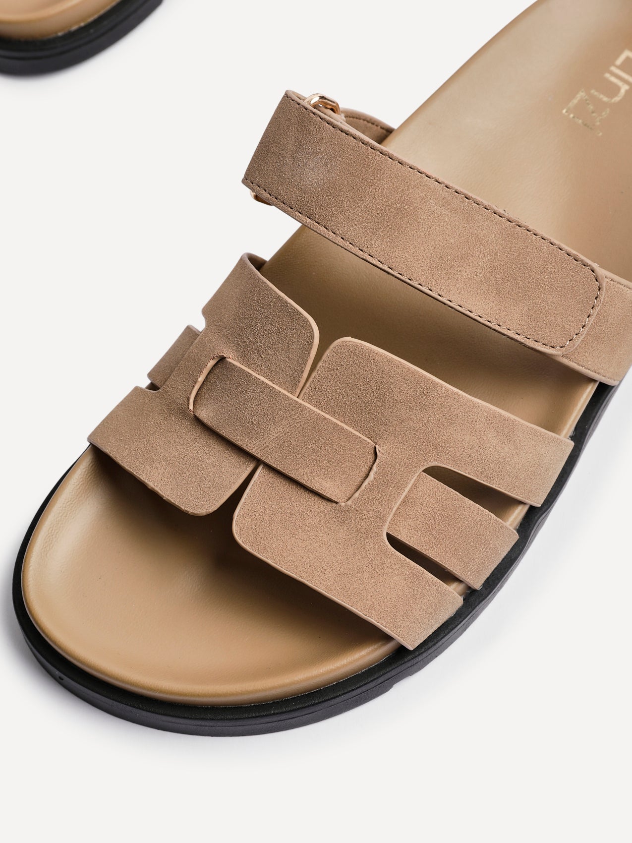 Essential Taupe Faux Suede Sandals