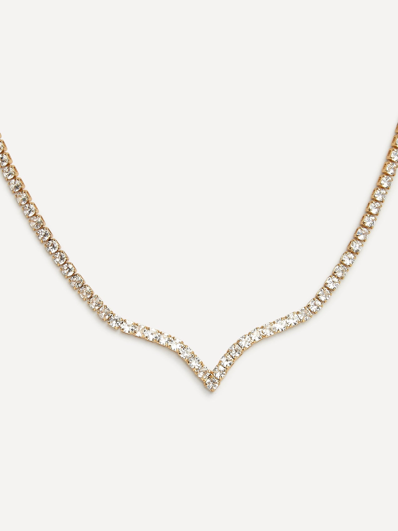Evermore Gold Tennis Necklace