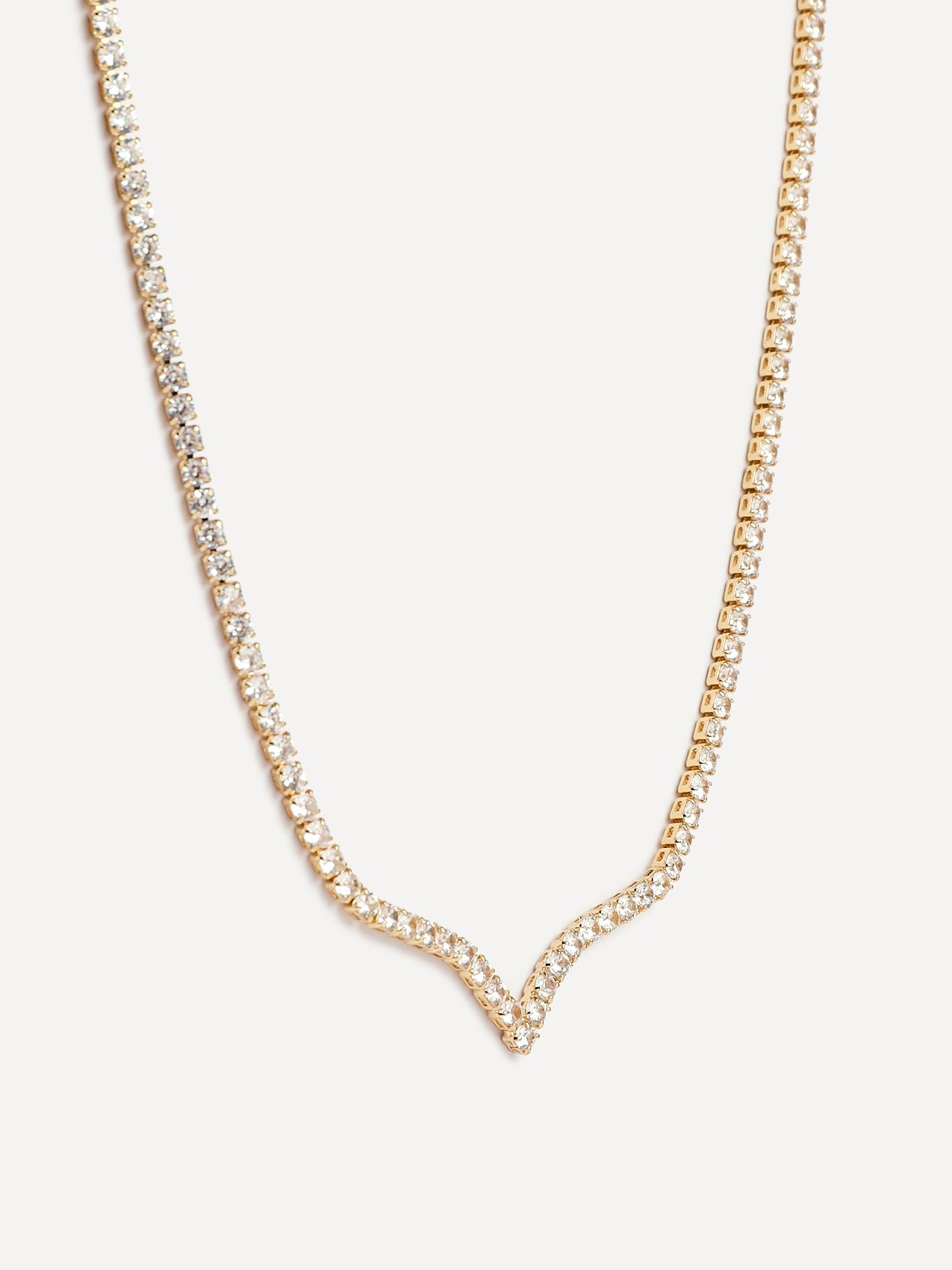 Evermore Gold Tennis Necklace