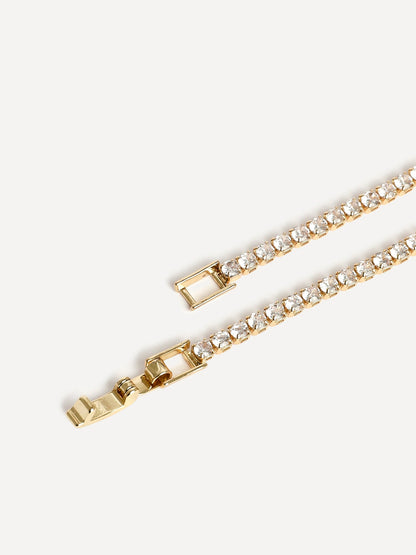 Evermore Gold Tennis Necklace