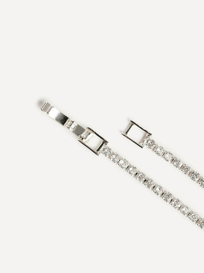 Evermore Silver Tennis Necklace