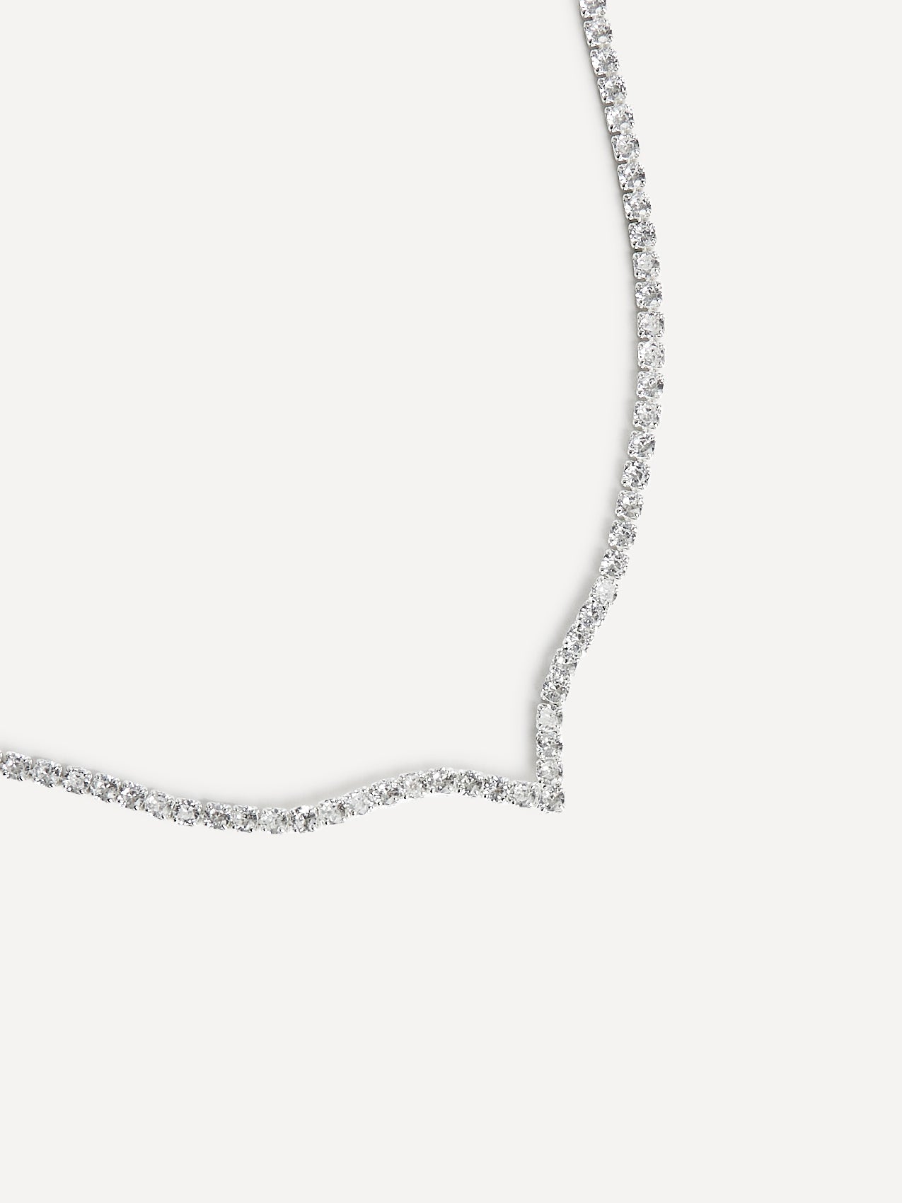 Evermore Silver Tennis Necklace