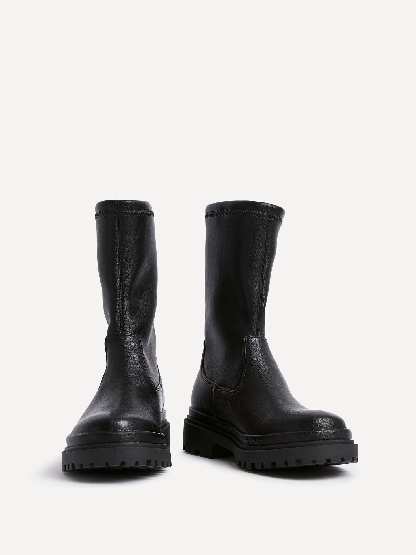 Edge Black Platform Ankle Boots