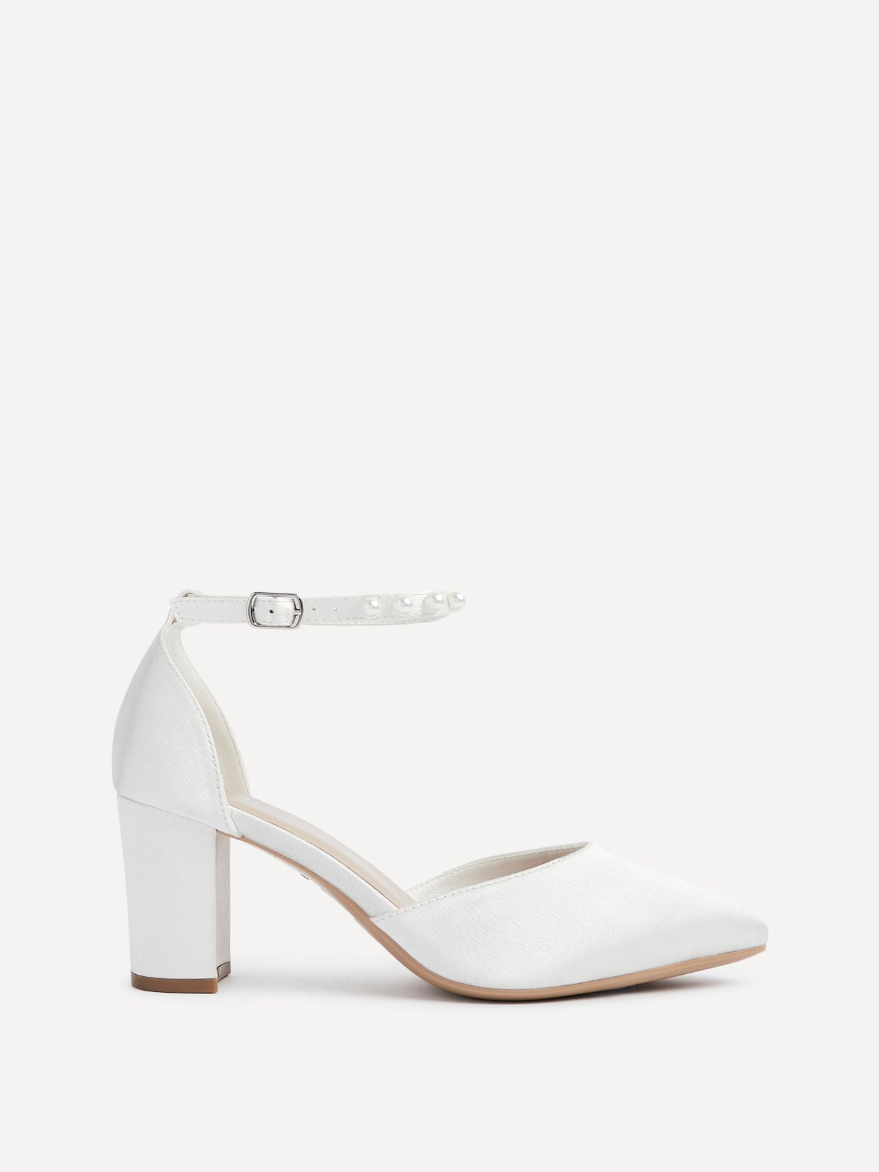 Elowen Wide Fit Bridal Satin Court Heels