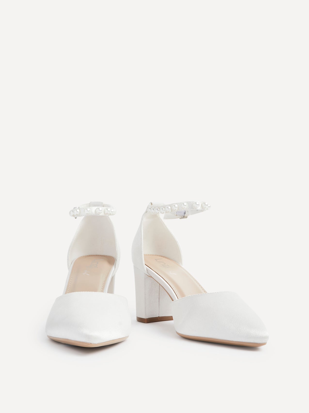 Elowen Wide Fit Bridal Satin Court Heels