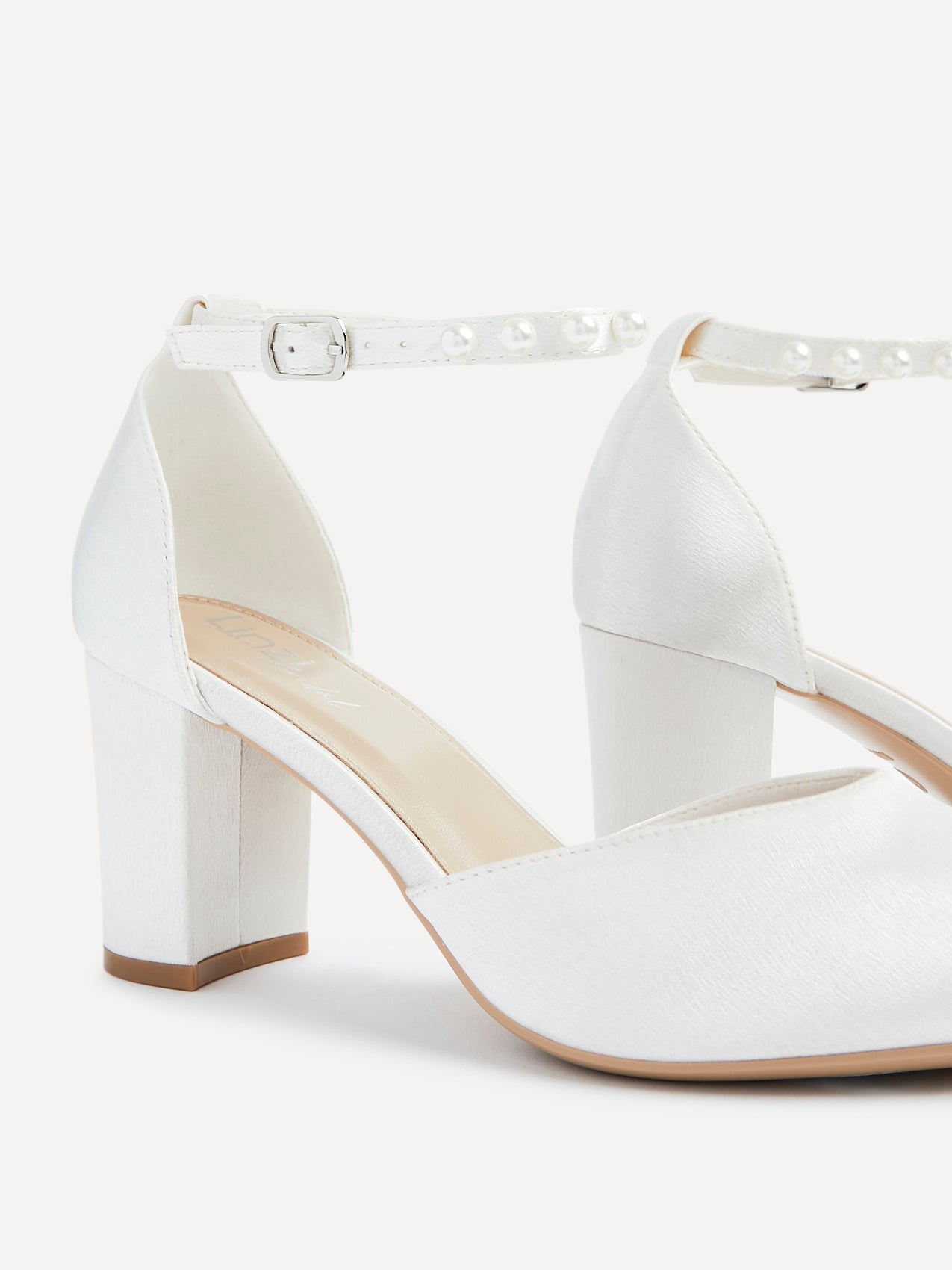 Elowen Wide Fit Bridal Satin Court Heels