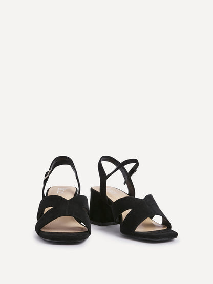 Empire Wide Fit Black Block Heels