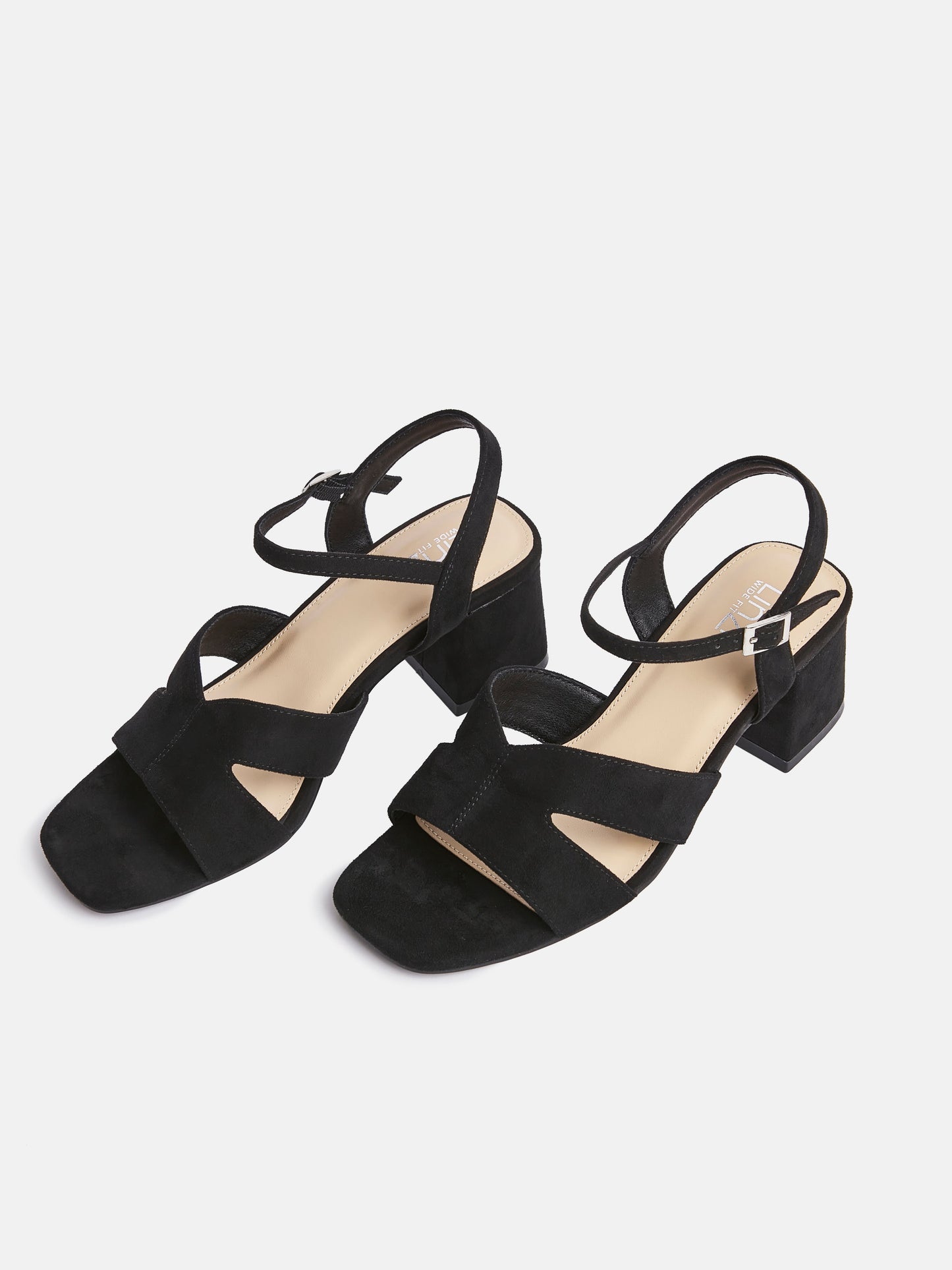 Empire Wide Fit Black Block Heels