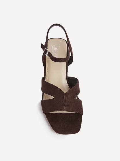 Empire Wide Fit Brown Block Heels