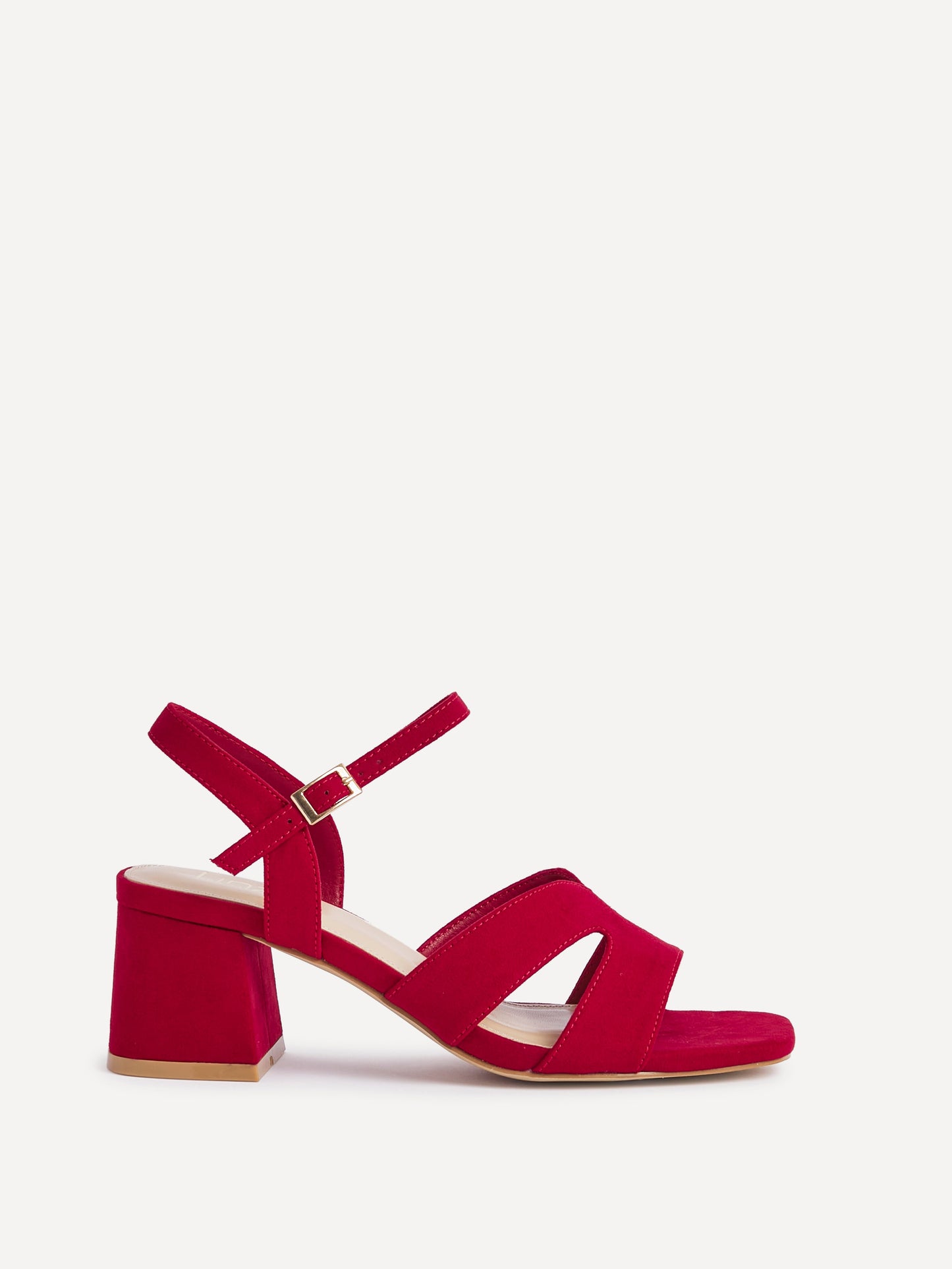 Empire Wide Fit Red Block Heels