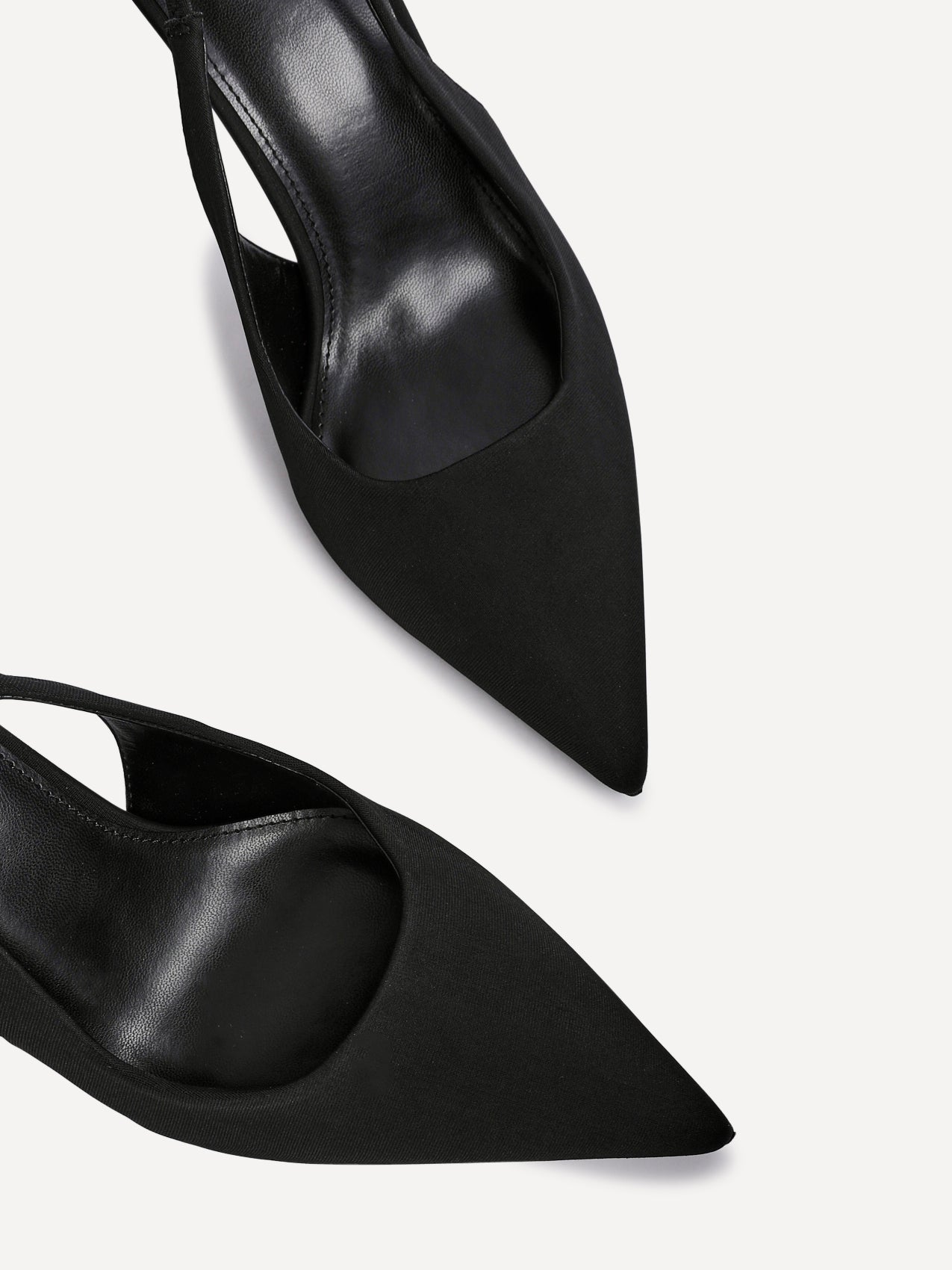 Dash Black Scuba Court Heels
