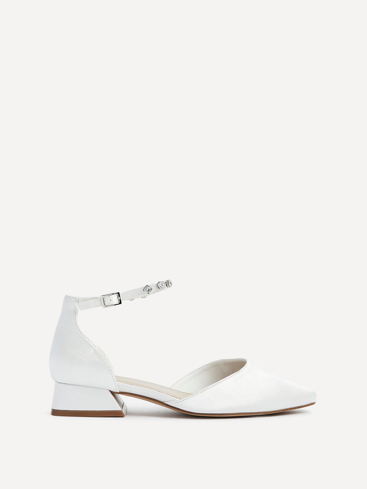Everlasting Wide Fit Bridal Low Court Heels