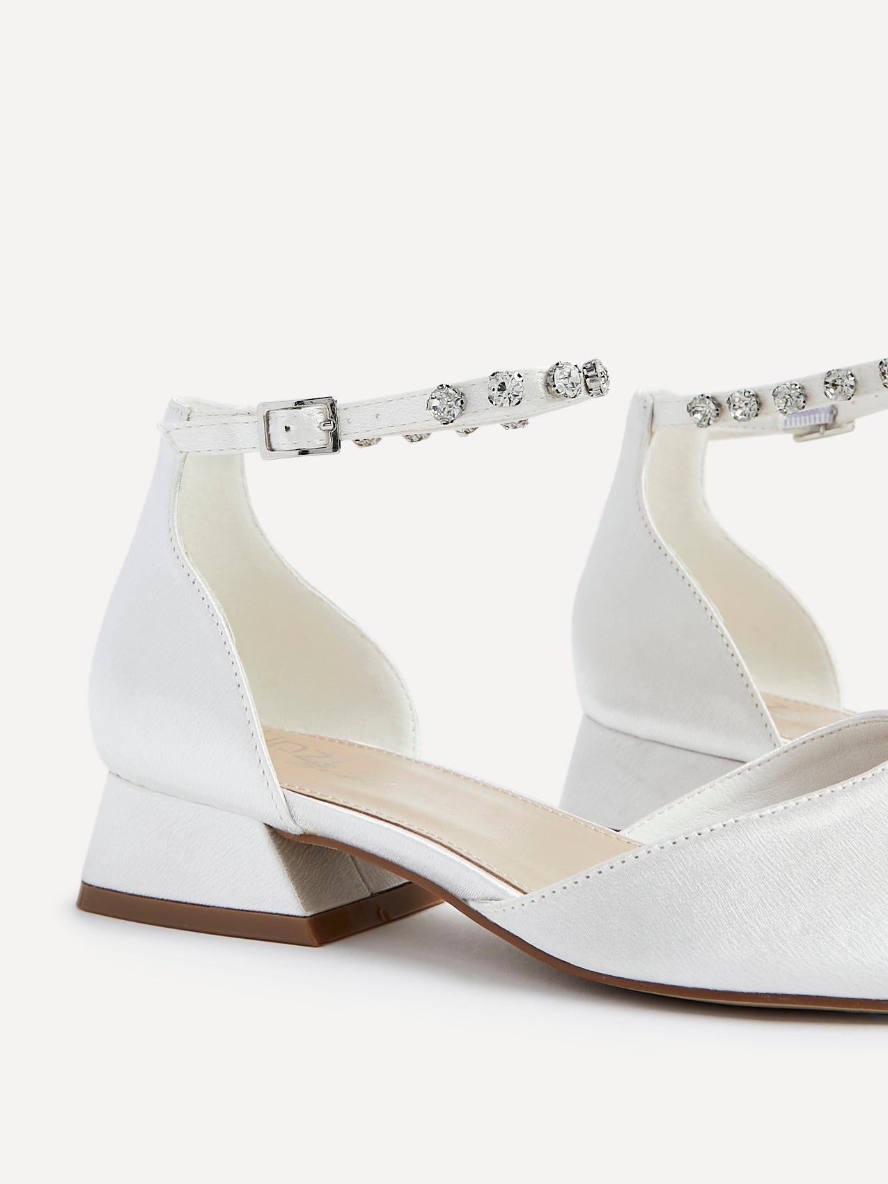 Everlasting Wide Fit Bridal Low Court Heels