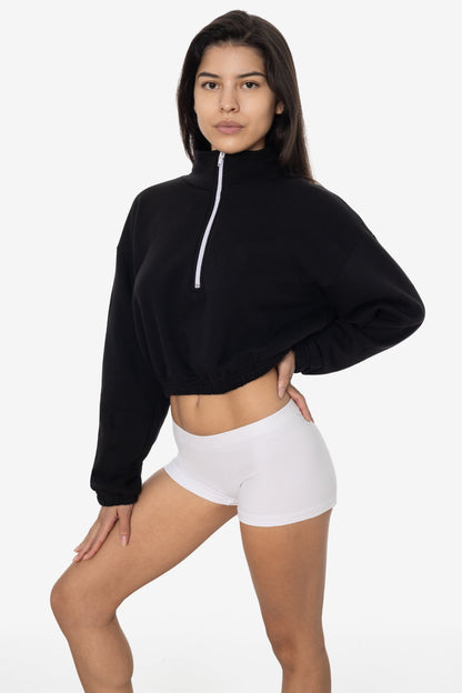 F396 - Flex Fleece Half Zip Cropped Pullover