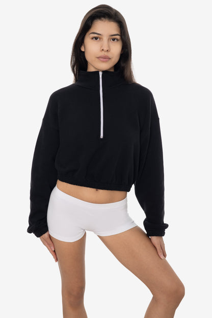 F396 - Flex Fleece Half Zip Cropped Pullover