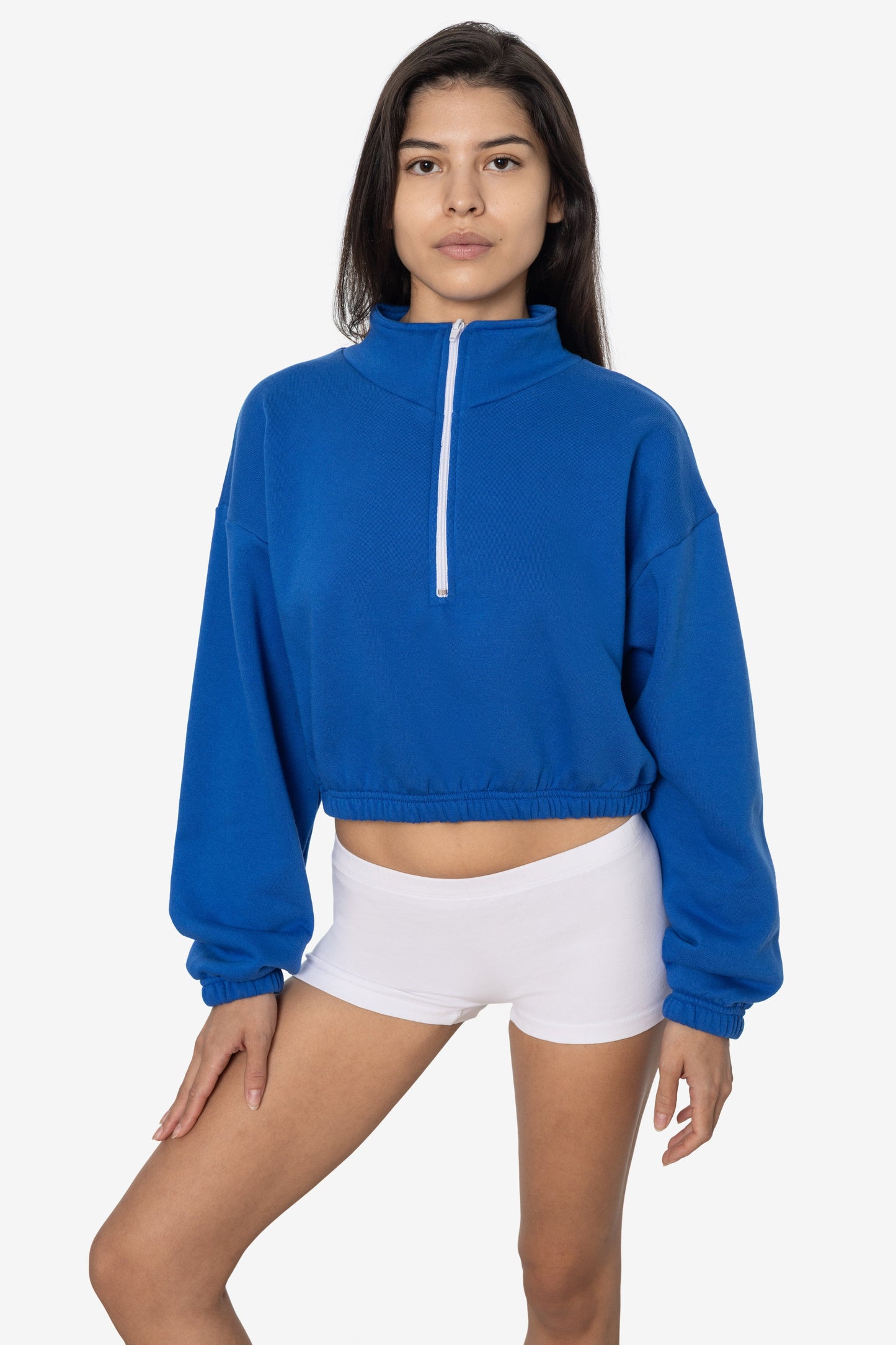 F396 - Flex Fleece Half Zip Cropped Pullover