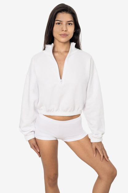 F396 - Flex Fleece Half Zip Cropped Pullover