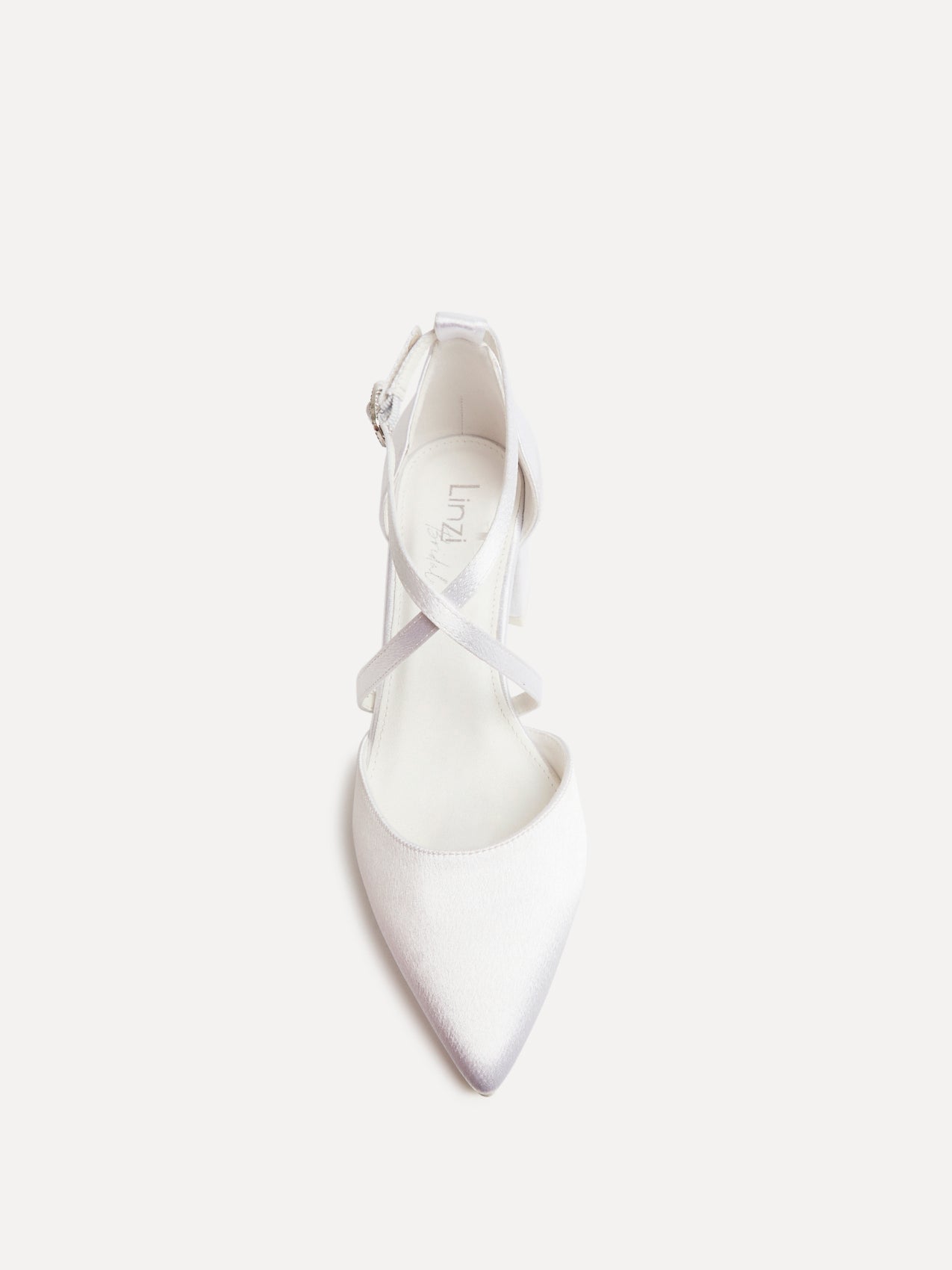 Faith Bridal Ivory Satin Low Court Heels