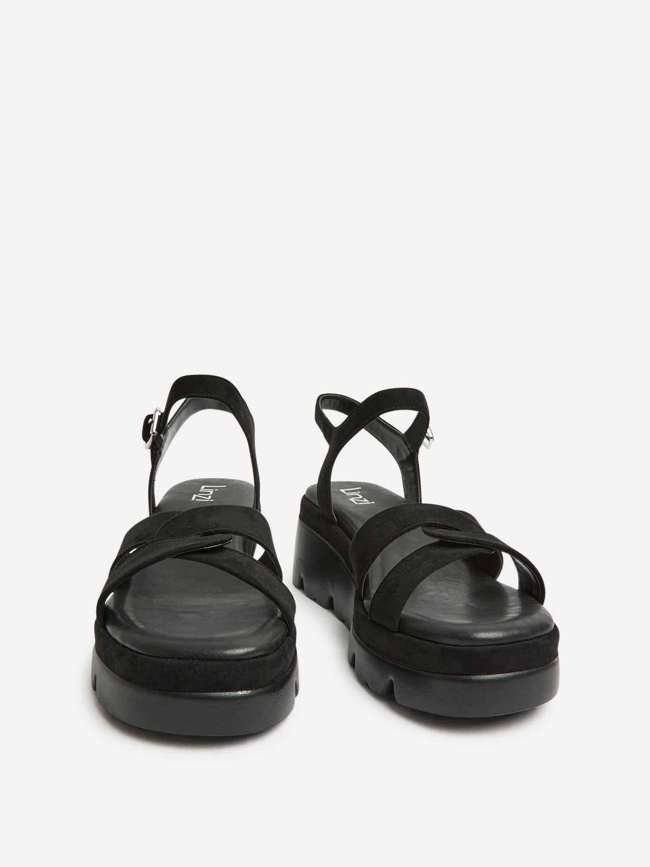 Fate Black Flatform Sandals