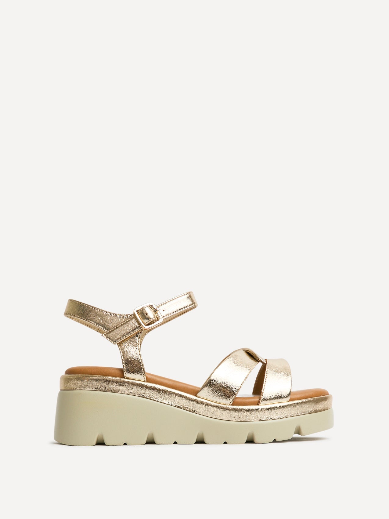 Fate Gold Flatform Sandals